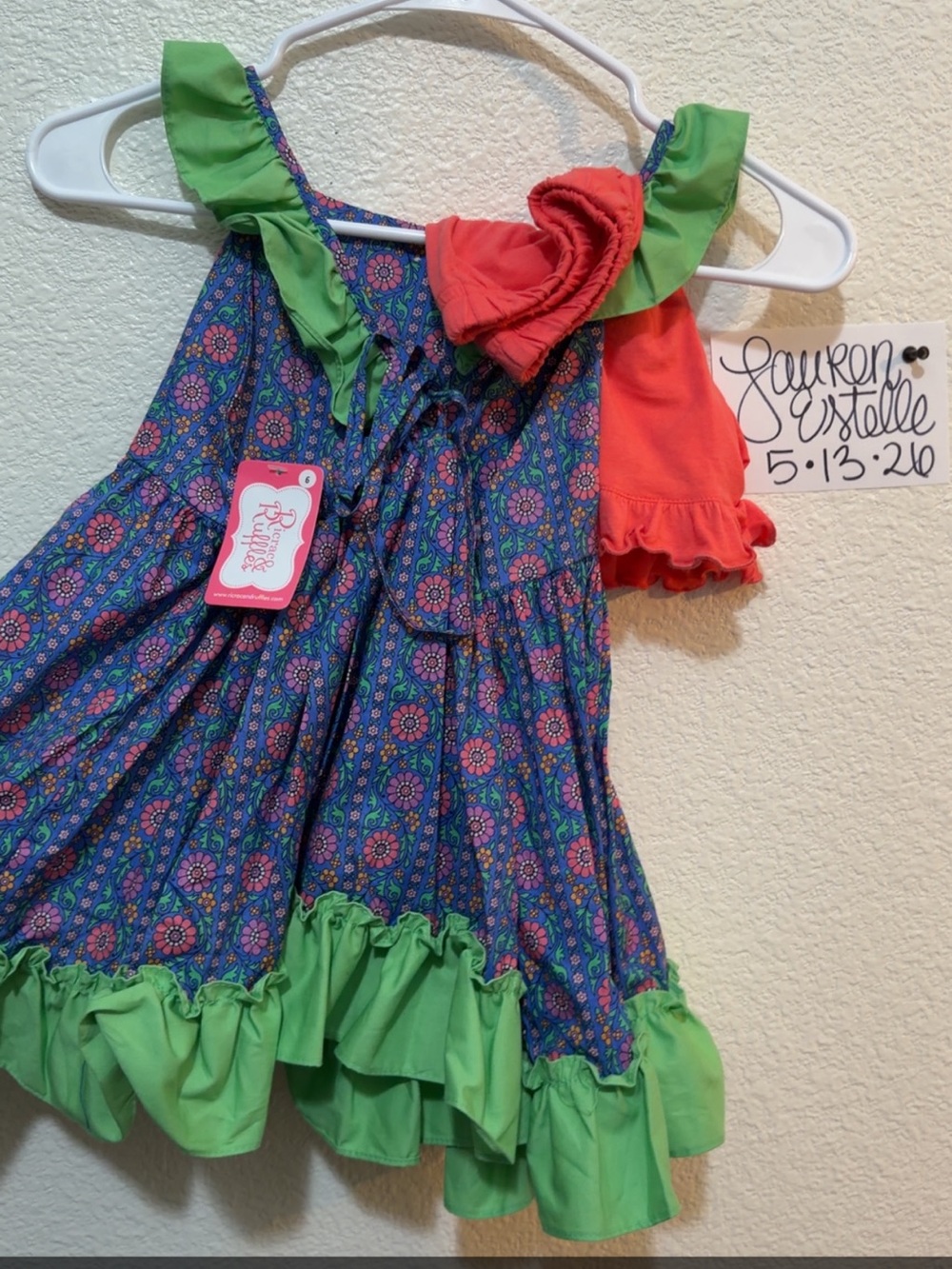 RRR size 6 girls short set NWT